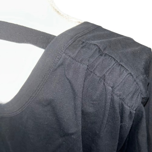 COS black shirt dress with short sleeves and u-shaped neckline stained - Picture 5 of 12